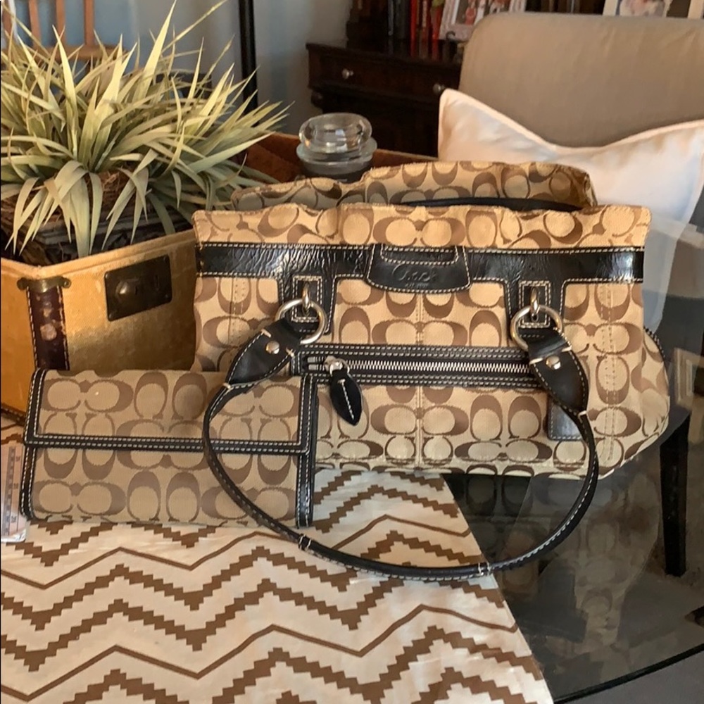 Matching Coach purse and wallet
